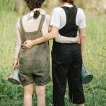 Lush green vegetable garden thriving with the help of nutrient-rich pine needles