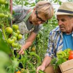 Lush and diverse assortment of wild vegetables thriving in a natural garden environment