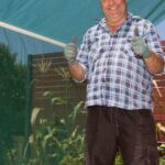 Vibrant country vegetable gardens showcasing organic produce and colorful flora