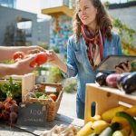 Vibrant vegetable arrangements using creative container gardening techniques, focusing on unique varieties and sustainable practices